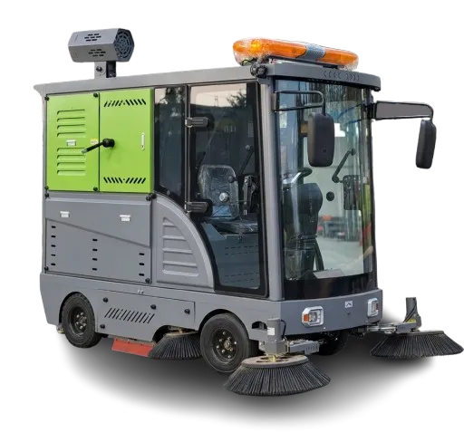 3/4 Wheel Ride on Electric Road Sweeper Battery Powered Floor Cleaning Sweeping Machine for Industrial Park Street Mall