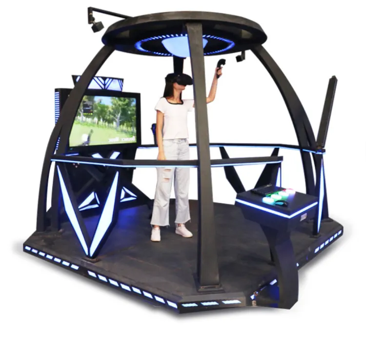 HEROVR Durable 9D VR Simulator Machine Large Standing Vart for Indoor Outdoor Amusement for School Occasions Made Durable Metal