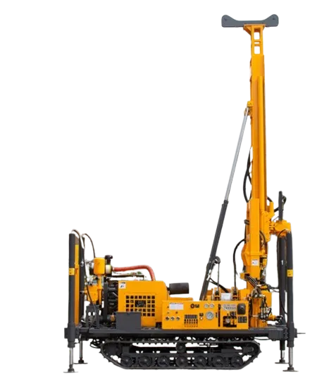 Crawler Type Mechanical Top Drive Water Well Drilling Rig Machine