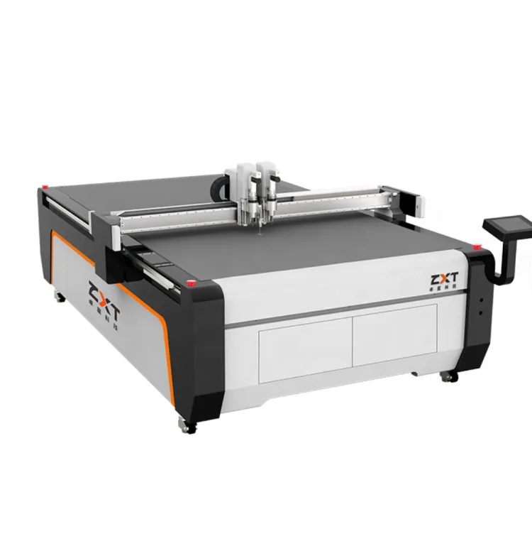 ZXT CE Certificate CNC Corrugated Box Cutting Machine Oscillating Knife Plastic Board Cutting Machine Carton Box Making Machine