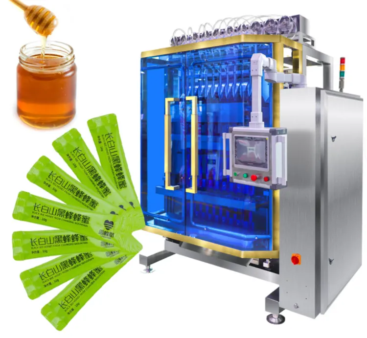 5ml 10ml 50ml 6 Lanes Sachet Paper Foil Automatic Liquid Jelly Stick Filling Sealing High Productivity Stainless Steel Machine