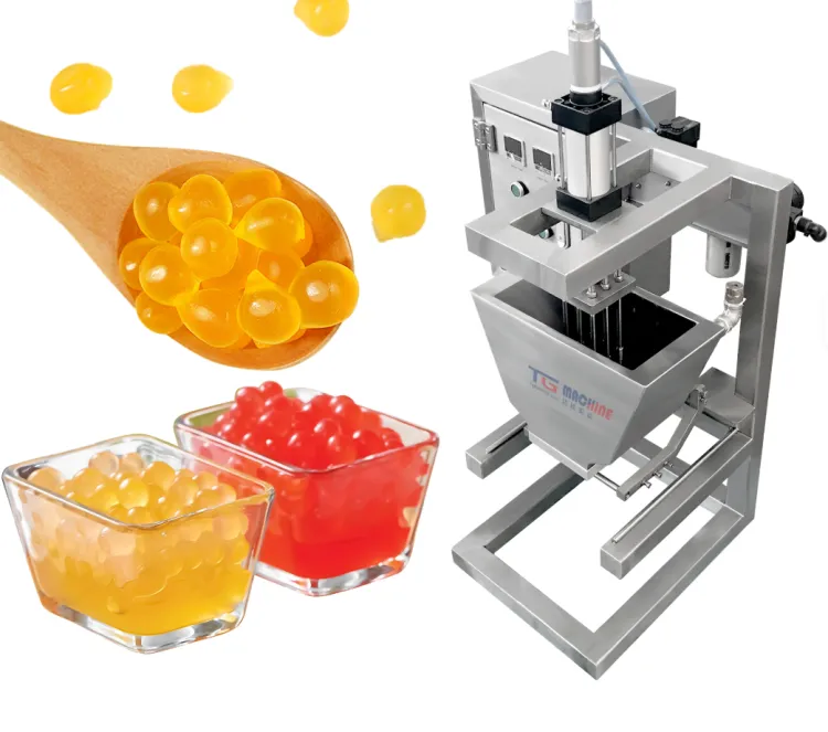 Semi Automatic Popping Boba Depositing Equipment Boba Maker Machine