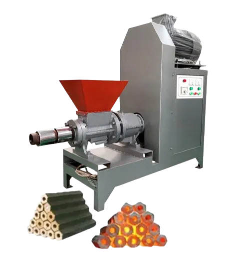 Charcoal Making Machine Biomass Briquette Machine Wood Sawdust Straw Grass Rods Extuder Saw Dust Briquette Machine