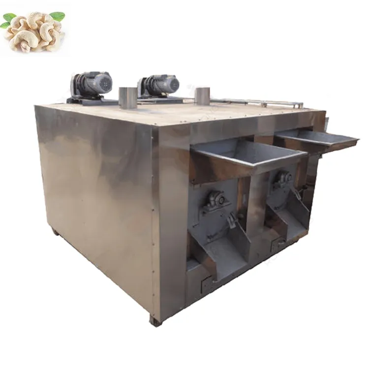 Rotary Drum Nut Roaster Almond Hazelnut Peanut Roasting Oven Machine Macadamia Roasting Equipment