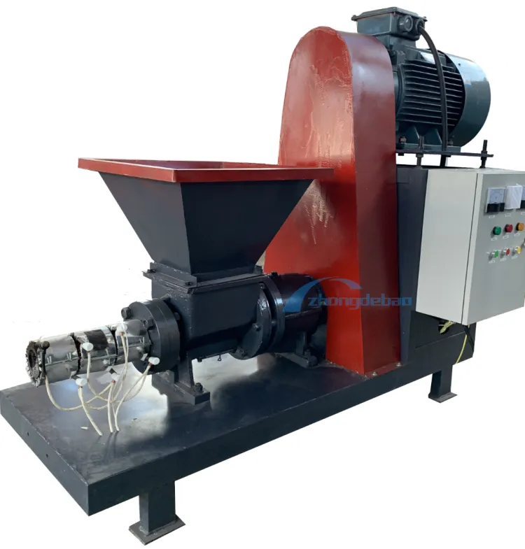 Biomass Briquette Machine with Engine High Efficiency Sawdust Straw Rice Husk Rod Making Press CE ISO Approved 1-2t/h Capacity