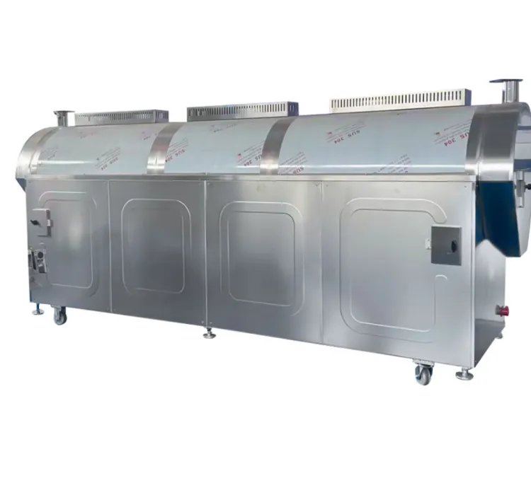Fully Automatic Commercial Nut and Peanut Roasting Machine, Nut Rotary Drum Roasting Machine