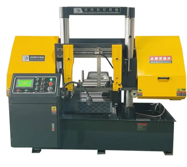 19.8'' Horizontal Double Column Fully Automatic CNC Band Saw Machine for Metal Cutting