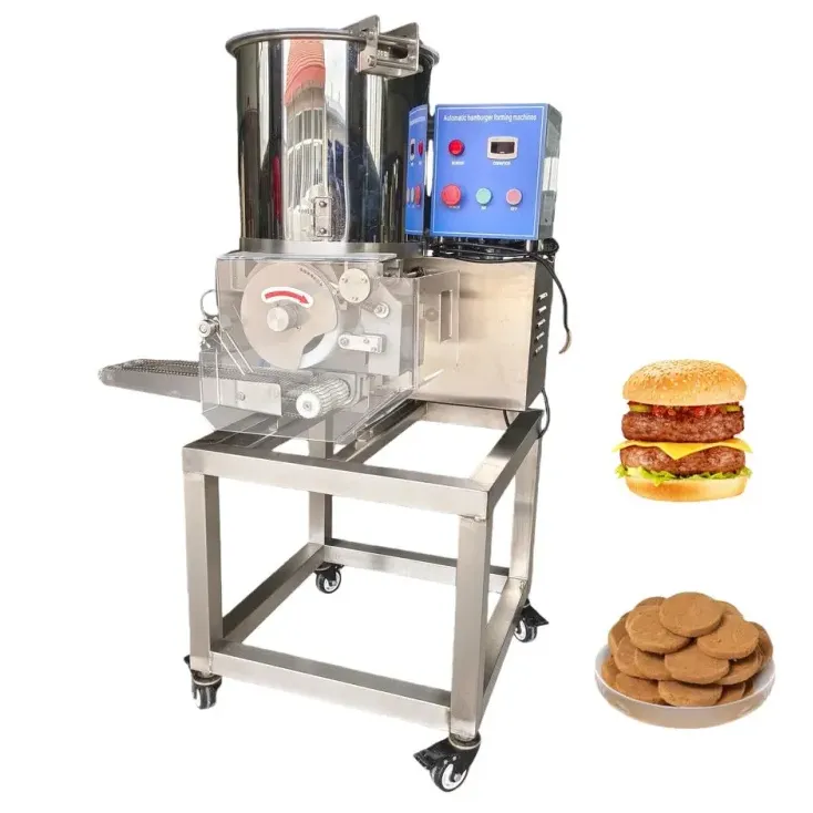 Patty-100 Automatic Burger Meatball Patty Making Machine Engine Stainless Steel High Capacity 35-70pcs/min for Beef Chicken