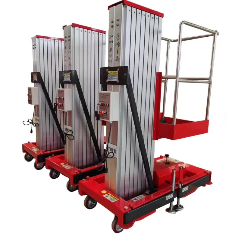 300lbs 500lbs 600lbs Capacity Electric Scissor Lift 20 ft 6m 7m 8m 9m 10m Height Heavy Duty Hydraulic Construction From