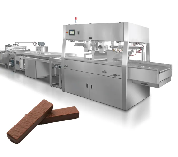 Wafer Production Line Chocolate Enrobing Machine