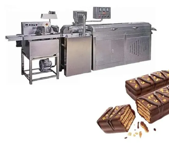 Fully Automatic Chocolate bar Coating Machine Equipment Chocolate Candy Coated Tmperer Machinery Chocolate Melting Machine