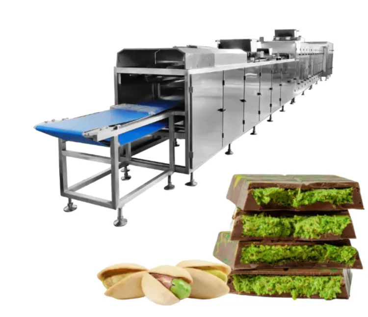 Fully Automatic Dubai Chocolate Production Line Pistachio Paste Chocolate Manufacturer Equipment