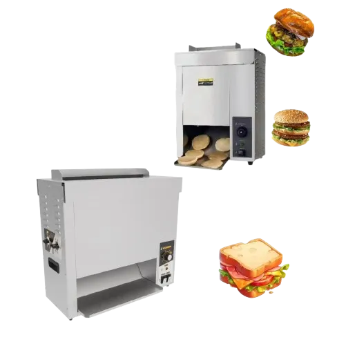 Multi-functional Fast Food Automatic Hamburger Bread Toaster Burger Bun Low Vertical Toaster Machine
