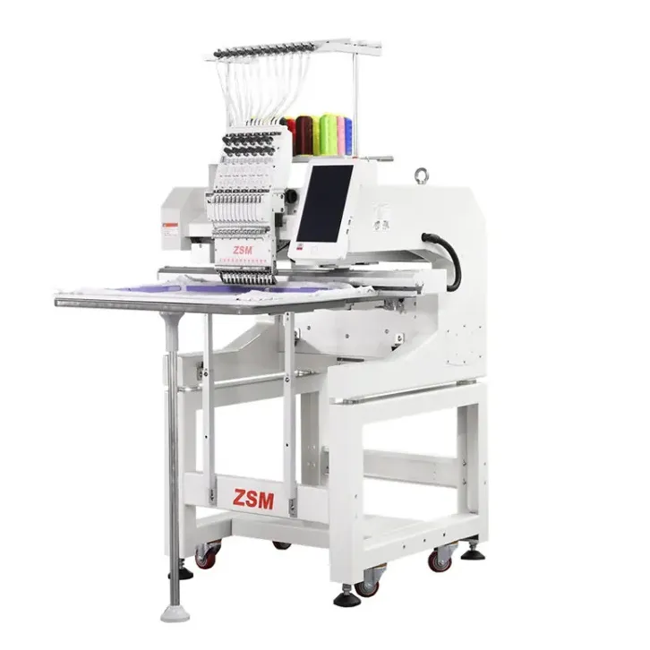 Automatic Single Head Computerized Flat Embroidery Machine 1200 RPM Home Use
