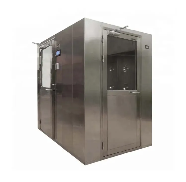 Standard Clean Room Class 100 Stainless Steel Air Shower Tunnel with Shoe Cleaning