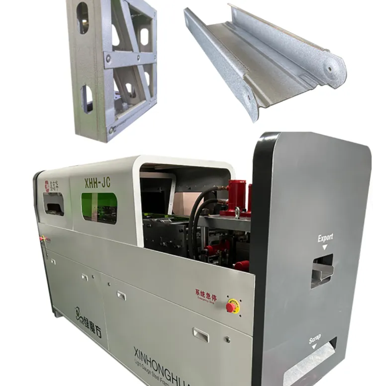 Light Steel Joist Steel Frame Ceiling Construction Aluminum Building Machine with PLC Control and Servo Motor