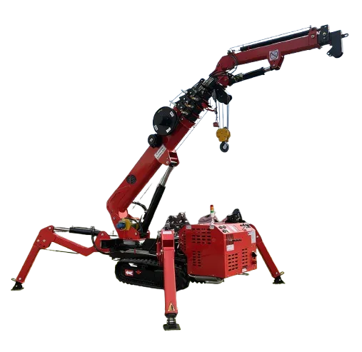 L-211 17m Lifting Height Long Boom Spider Crane Capacity 3000Kg 3T 5T 8T 10T 12T 14 Ton CE Approved Diesel Electric Fully