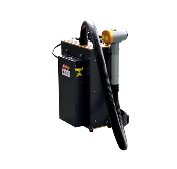 CE/ROHS 300W JPT Fiber Multimode Backpack Pulse Non-touch Laser Cleaning Machine Easy Operation Stainless Steel Aluminum