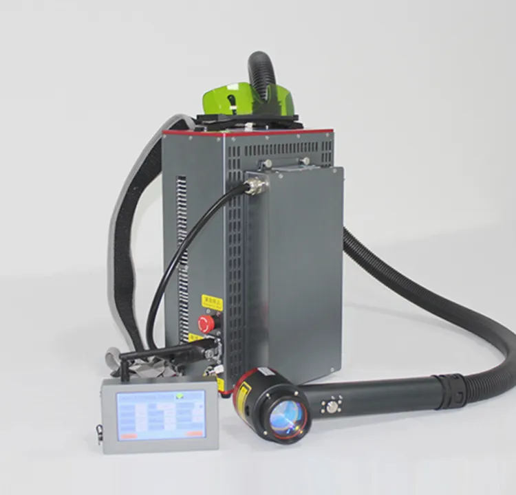 Portable 300w Backpack Pulse Fiber Handheld Laser Cleaning Machine Laser Cleaner Laser rust Removal Machine