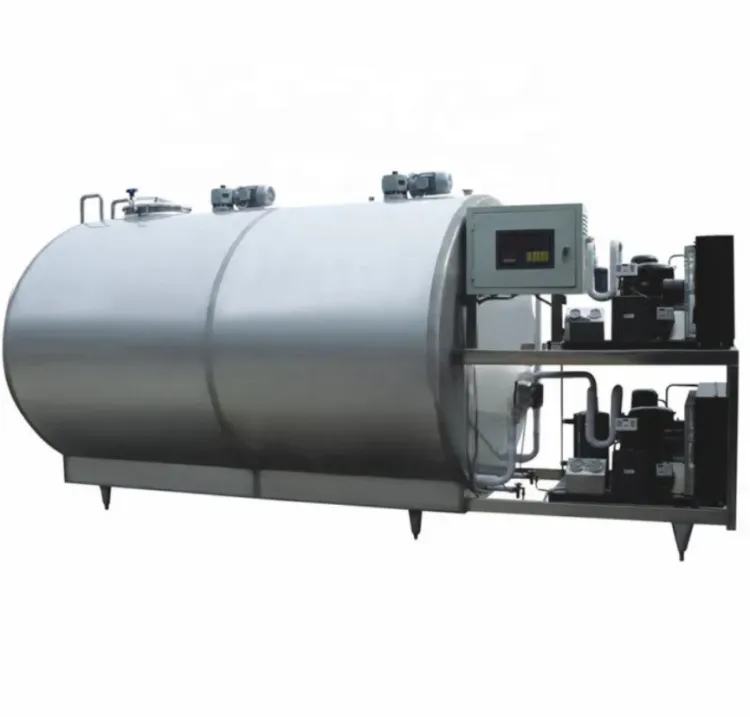 Stainless Steel Jacketed Mixing Cooling Tank for Milk Beverage Liquid