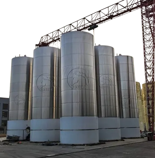 50000 Liter Food Grade Stainless Steel Milk Storage Tank 50 Ton Dairy Raw Milk Cooling Silo for Dairy
