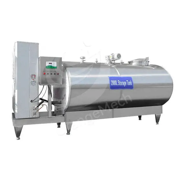5000l Milk Cooling Tank Horizontal Milk Cooling Tank Milk Storage Tank