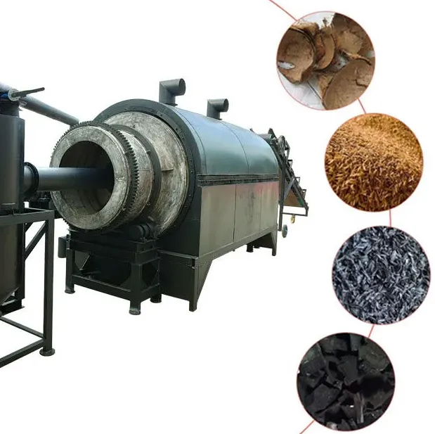 Biochar Machine for Rice Husk Charcoal Burning Machine Carbon Furnaces