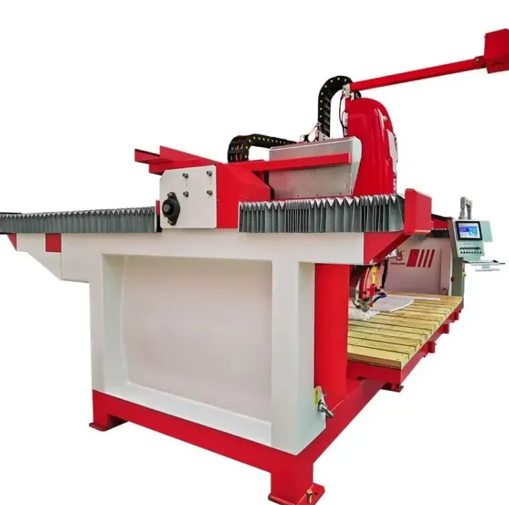 Auto 5 Axis Stone Cutting Machine Quartz Granite Marble Bridge Saw Cutting Machine Kitchen Countertop Stone CNC Cutter