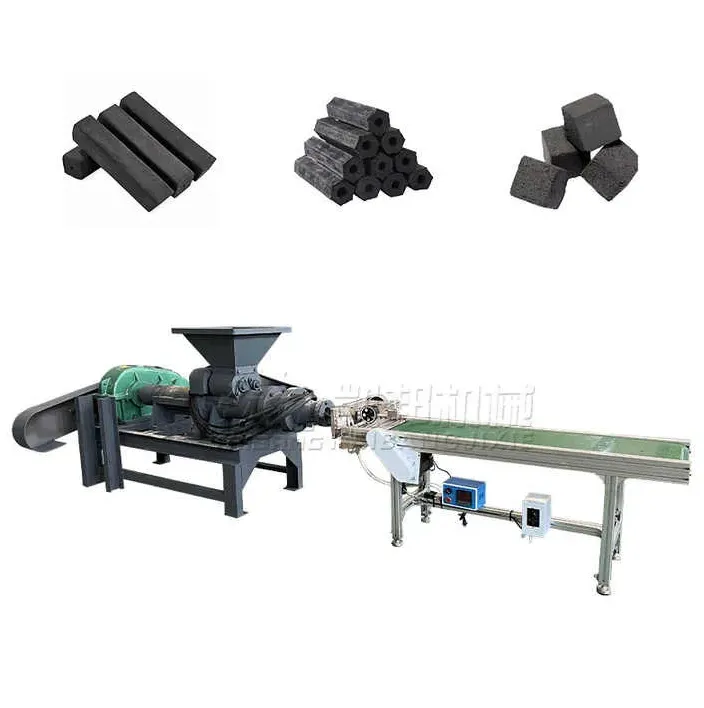 Fully Automatic Coconut Shell Charcoal Making Machine with Engine Core Dust Briquette Extruding Machine Straw Coal Machine