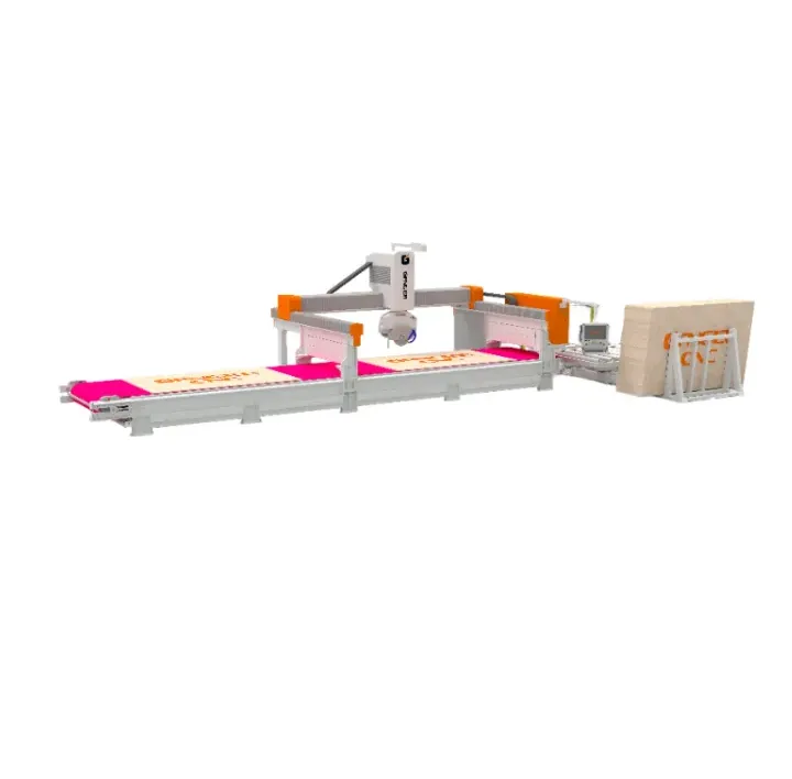 Multifunctional Automatic Motor Stone Production Line Machine Integrated Cutting Polishing Edging Granite Marble Quartz