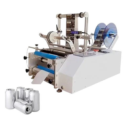 ZERUI Semi-automatic Labeling Machine Beverage Food Cosmetics Wine Bottle Sticker Label Small Manual Labeling Machine