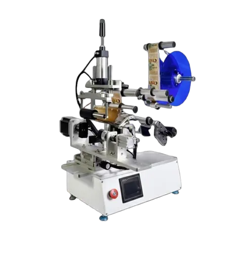 Semi Automatic Labeling Machine for Square Round Bottles Beer Cans and Plastic Bottles Practical Sticker Labeling Equipment