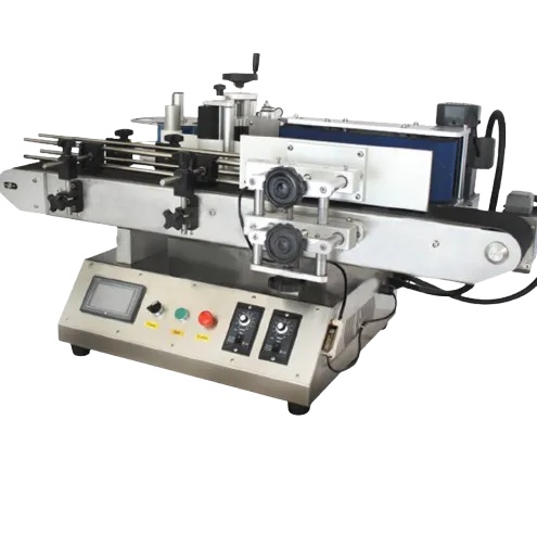 LY-150 Electric Desktop Automatic Sticker Labeling Machine Round Glass Bottle with Core Components Motor & PLC