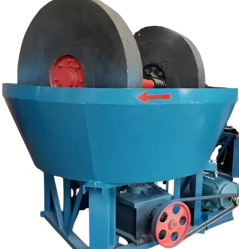 Wet Pan Mill Gold Grinding Mining Separator Machine