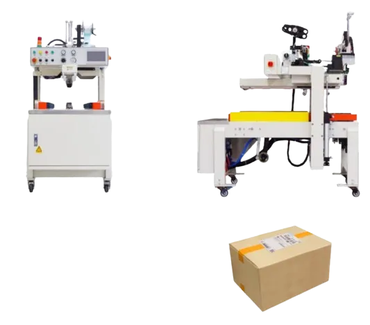 Automatic Case Sealing & Labeling All-in-One Machine WMS/ERP System Compatible Logistics Packaging Automation Equipment
