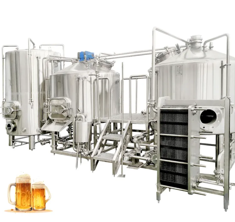 Automatic Beer Brewing Equipment 1000L Making Brewer Micro Brewery Beer Machine Restaurant Equipment Beer 2.0mm