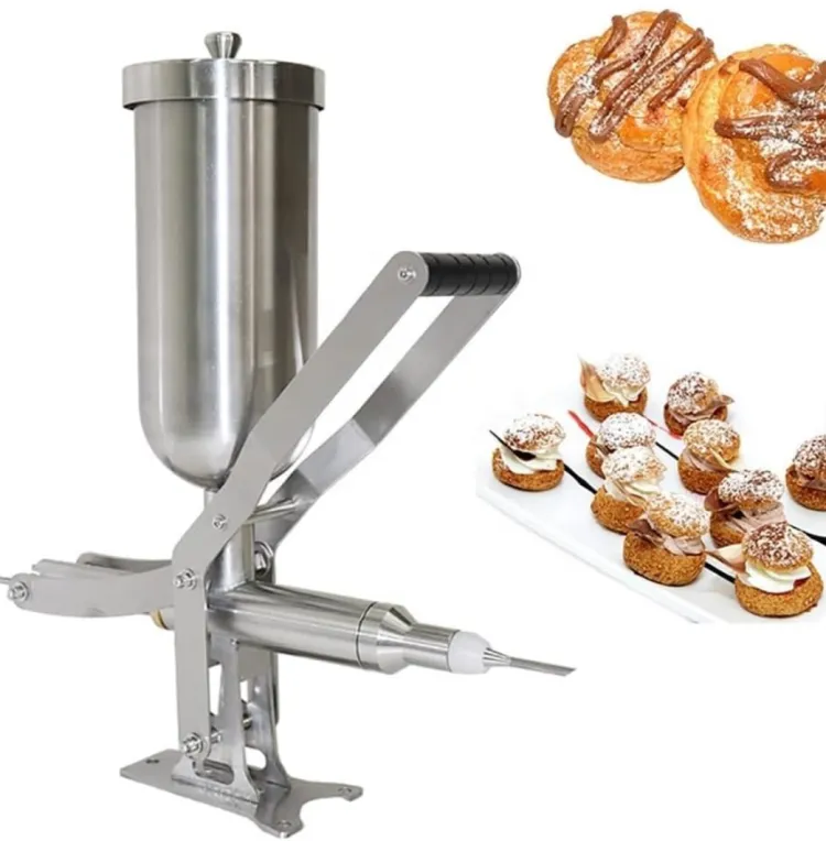 Stainless Steel Manual Type Donut Cake Filling Machine Cream Jam Filler Cream Infuser Machine Puff Filling Machine