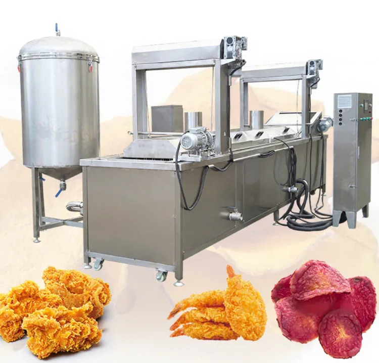 Industrial 50kg Batch Fryer Gas Electric for Banana Donuts Chips With Automatic Continuous Operation Easy Cleaning