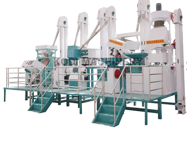 Automatic 1Ton Per Hour Rice Mill Processing Machine
