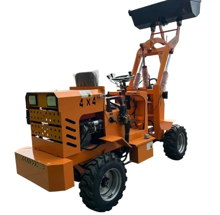 4WD All-Terrain Mini Loader with Diesel Engine