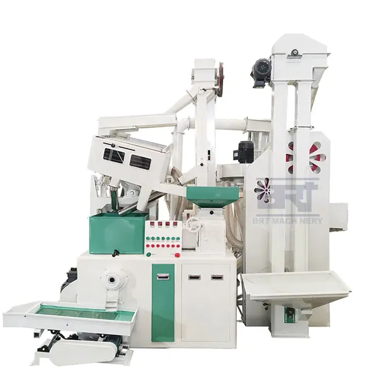 Multifunctional 1000kg Per Hour Complete Combined Rice Milling Machines