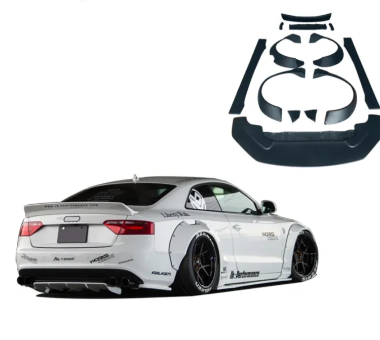 2008/2010 Model A5 Car Modified with LB Body Wide-Body Kit for Retrofit/Upgrade