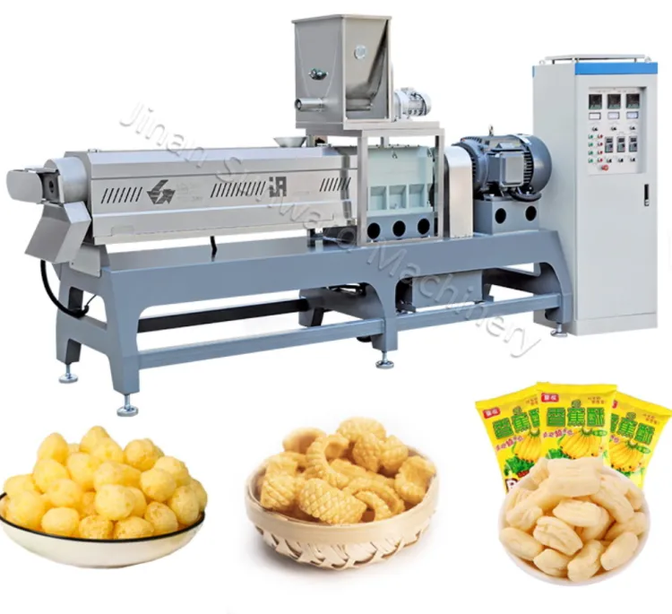 Automatic Continuous Puffed Cereal Snack Packaging Line