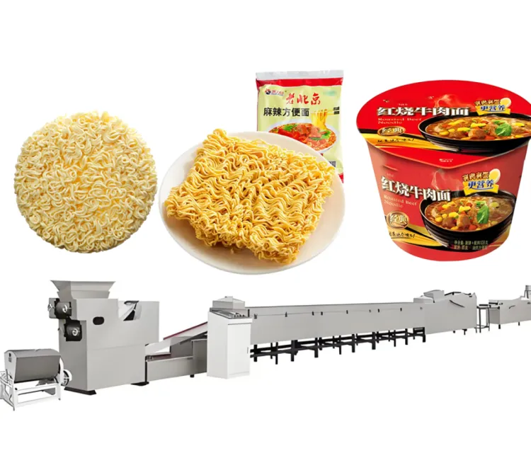 Full Automatic Instant Noodle Production Line Noodle Processing Line Fully Automatic Fried Instant Noodle Production Line