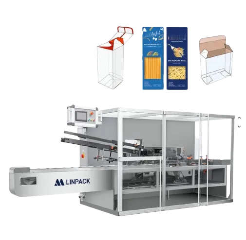 LINPACK Automatic Carton Box Packing Machine Packaging Line for Vermicelli Vermicelli Long Macaroni Noodles Spaghetti Pasta