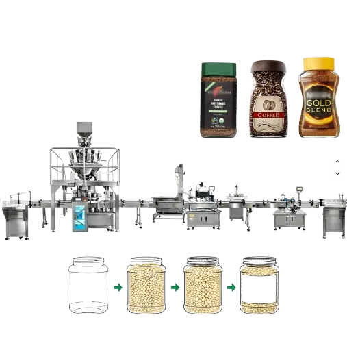 Automatic Coffee Packaging Line for Freeze-Dried Coffee Beans