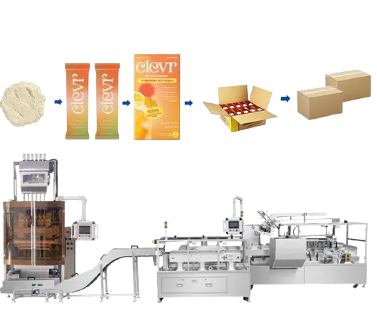 Multi-Lane Powder Juice Filling Machine