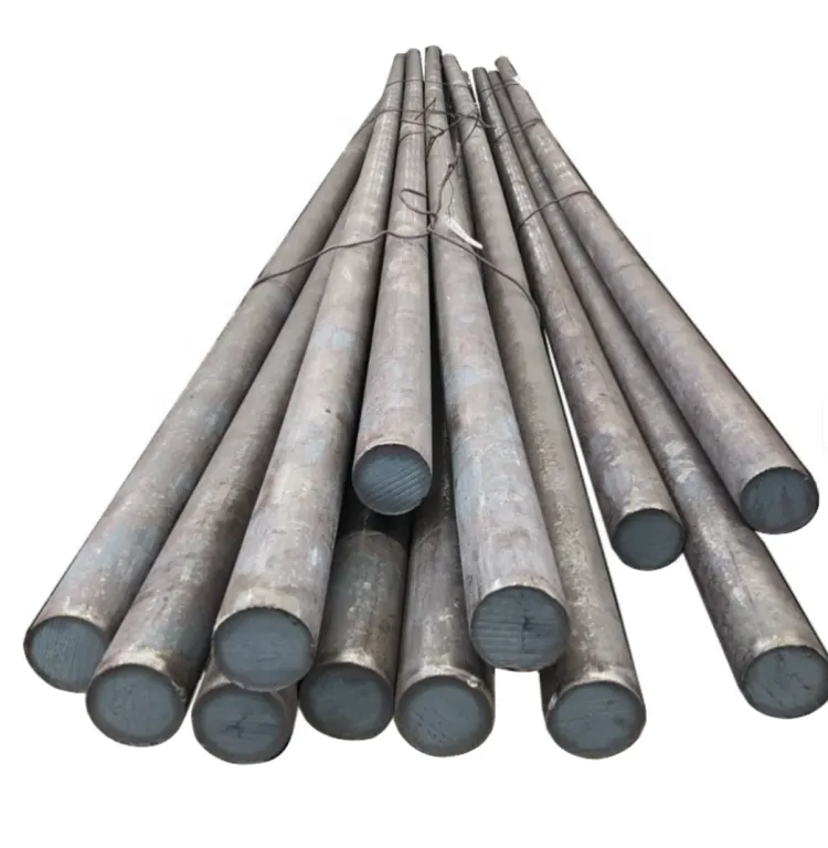 ASTM Q235/Q345/Ss400/A36/1020/1045/4140 Rolled/Cold Drawn Iron Forged Carbon Alloy Steel Rod, Bright / Black Steel Round Bar