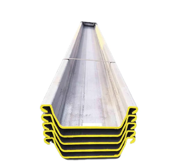 Larsen Pile Sp-III Water Stop Cofferdam U-Shaped 400 * 125 * 13 6m 9m 12m Steel Sheet Piles