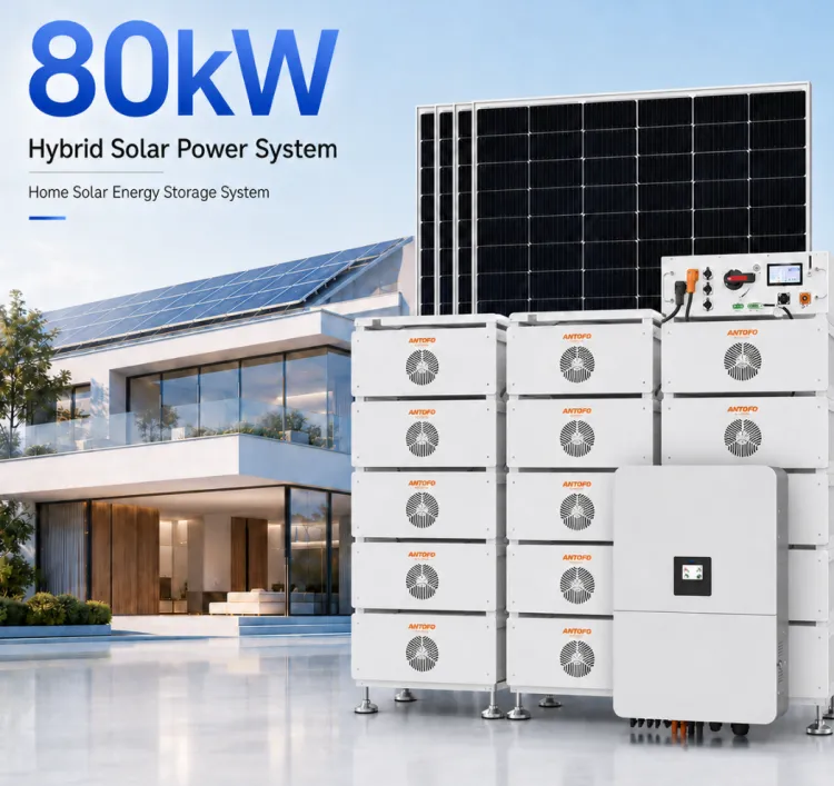 60kW 80kW 100kW Commercial Solar System PV System Complete Set Hybrid Energy System Kit for Warehouse Backup Power Supply